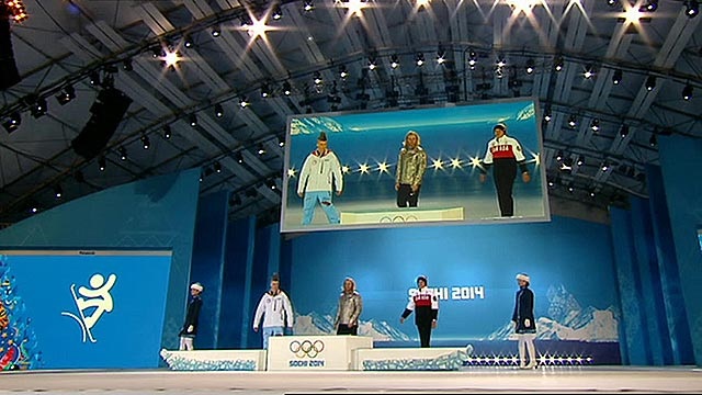 Apdovanojimų ceremonija olimpinėse žaidynėse Sočyje